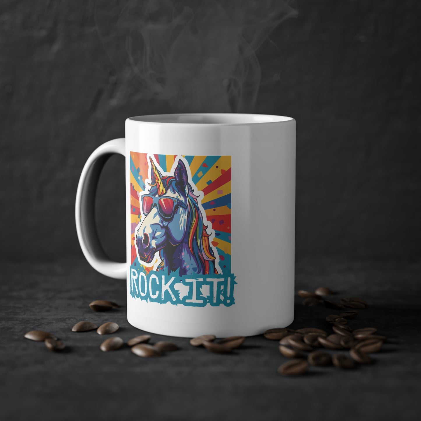 🇪🇺 "Rock It!" Unicorn | Coffee Cup