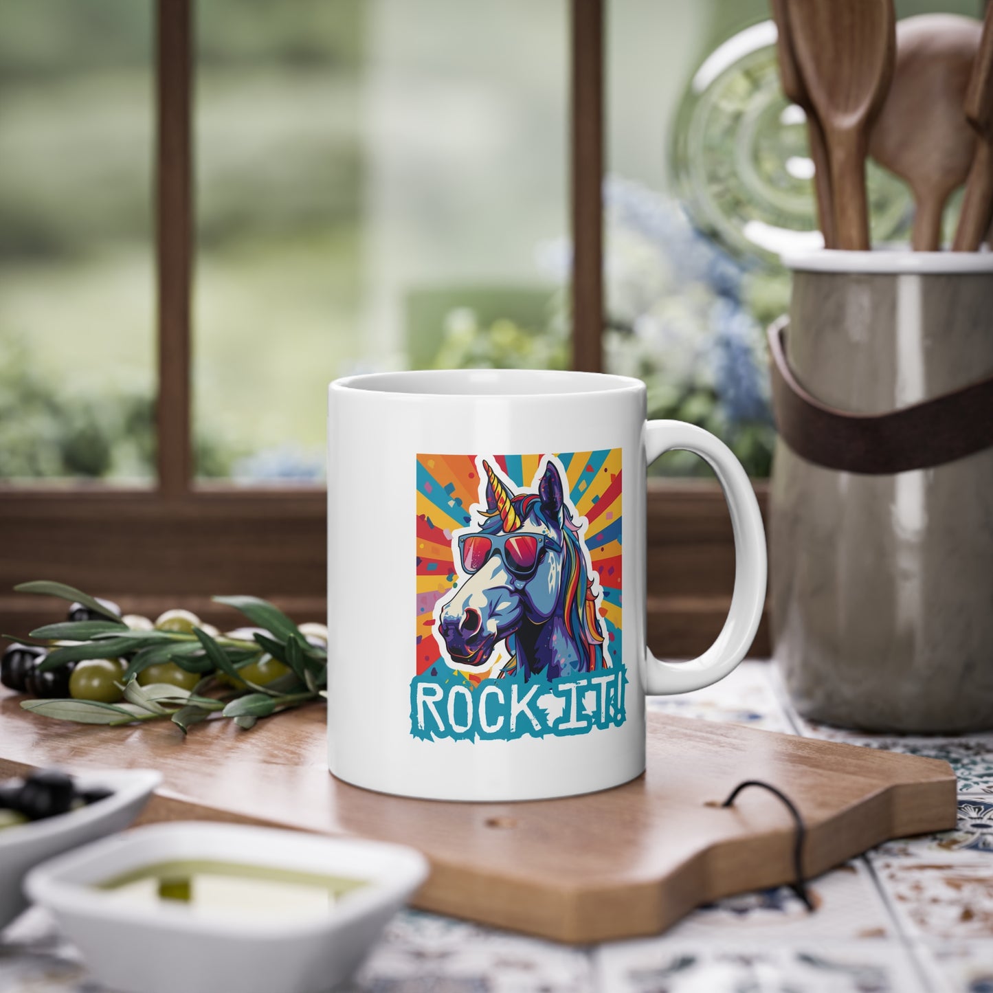 🇪🇺 "Rock It!" Unicorn | Coffee Cup