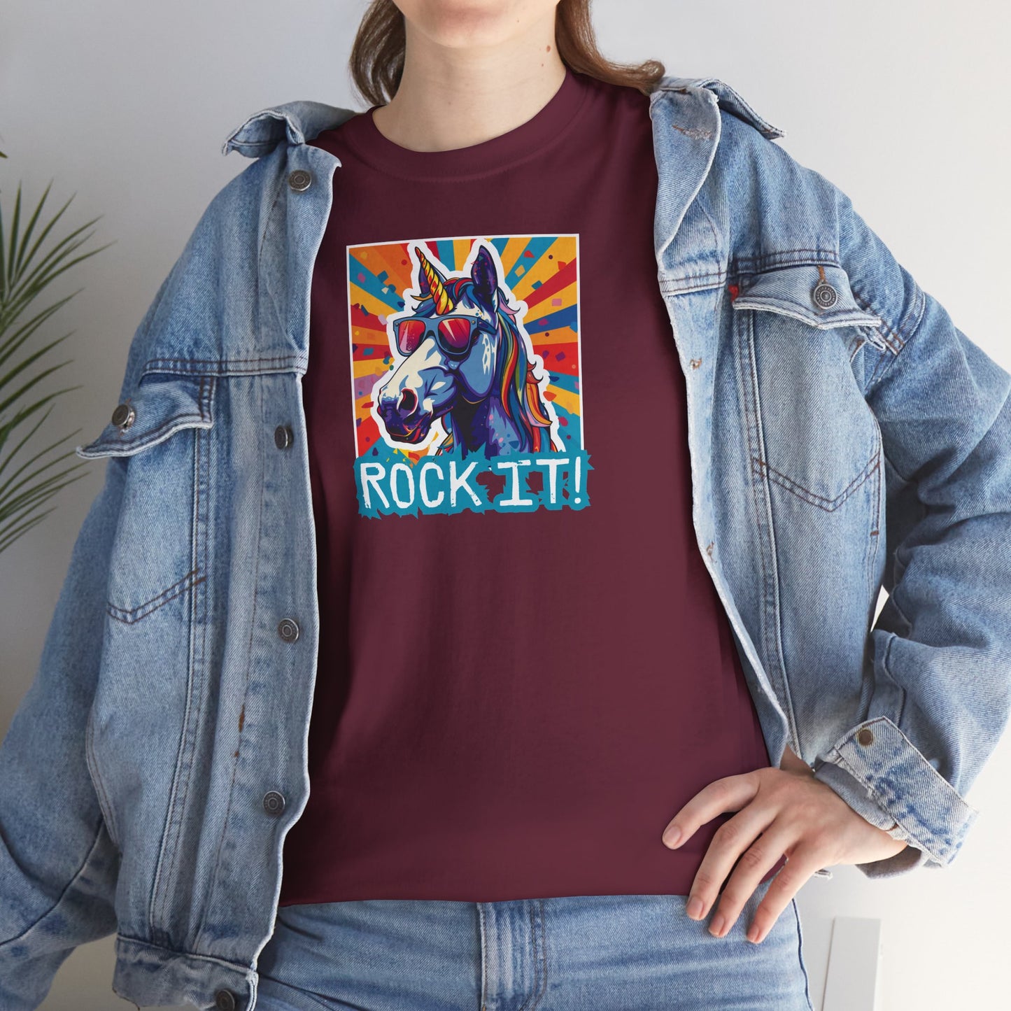 "Rock It!" Unicorn | Maglietta Unisex