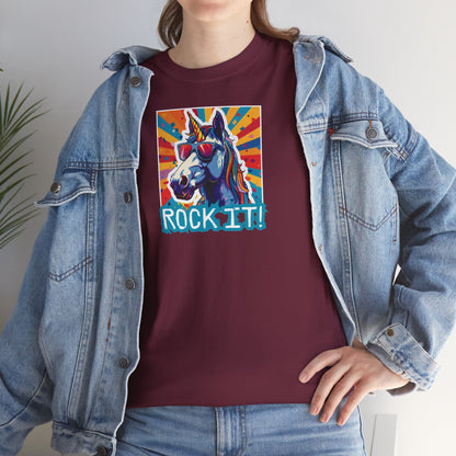"Rock It!" Unicorn | Maglietta Unisex