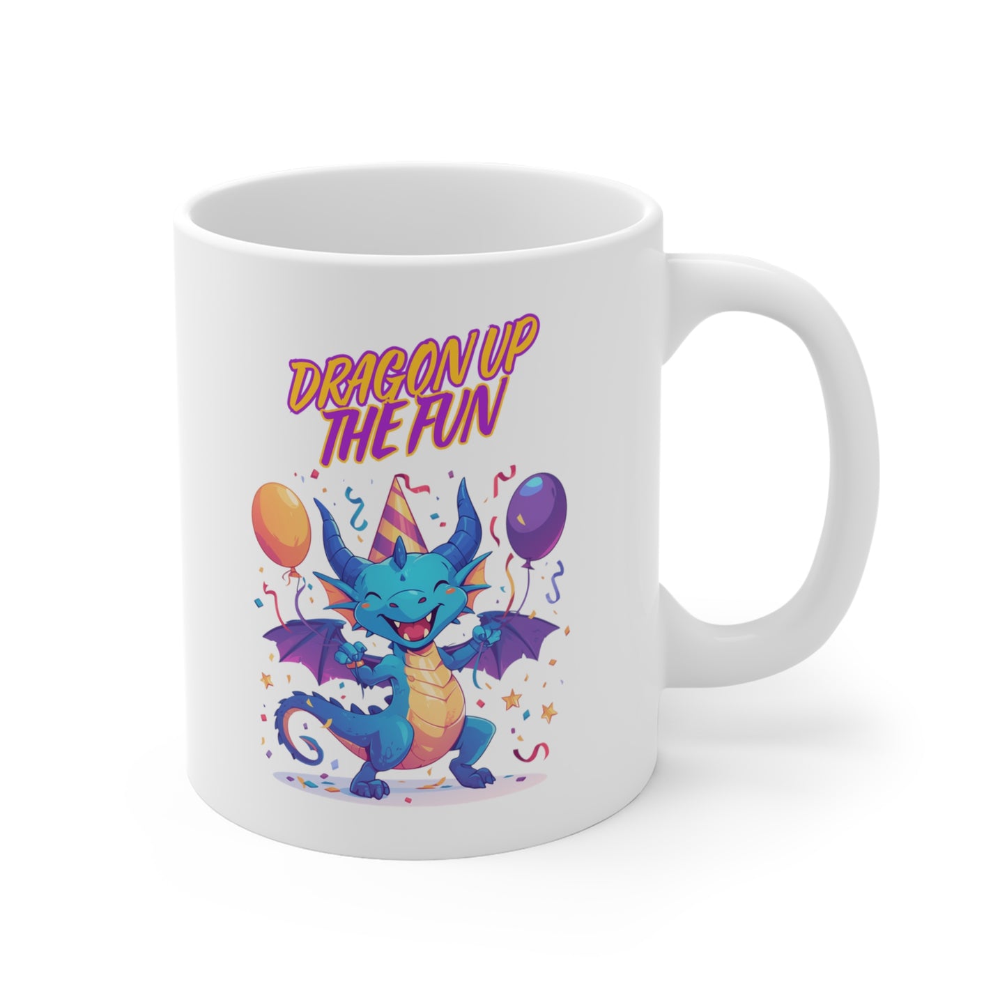 "Birthday Bash Dragon" | Coffee Mug