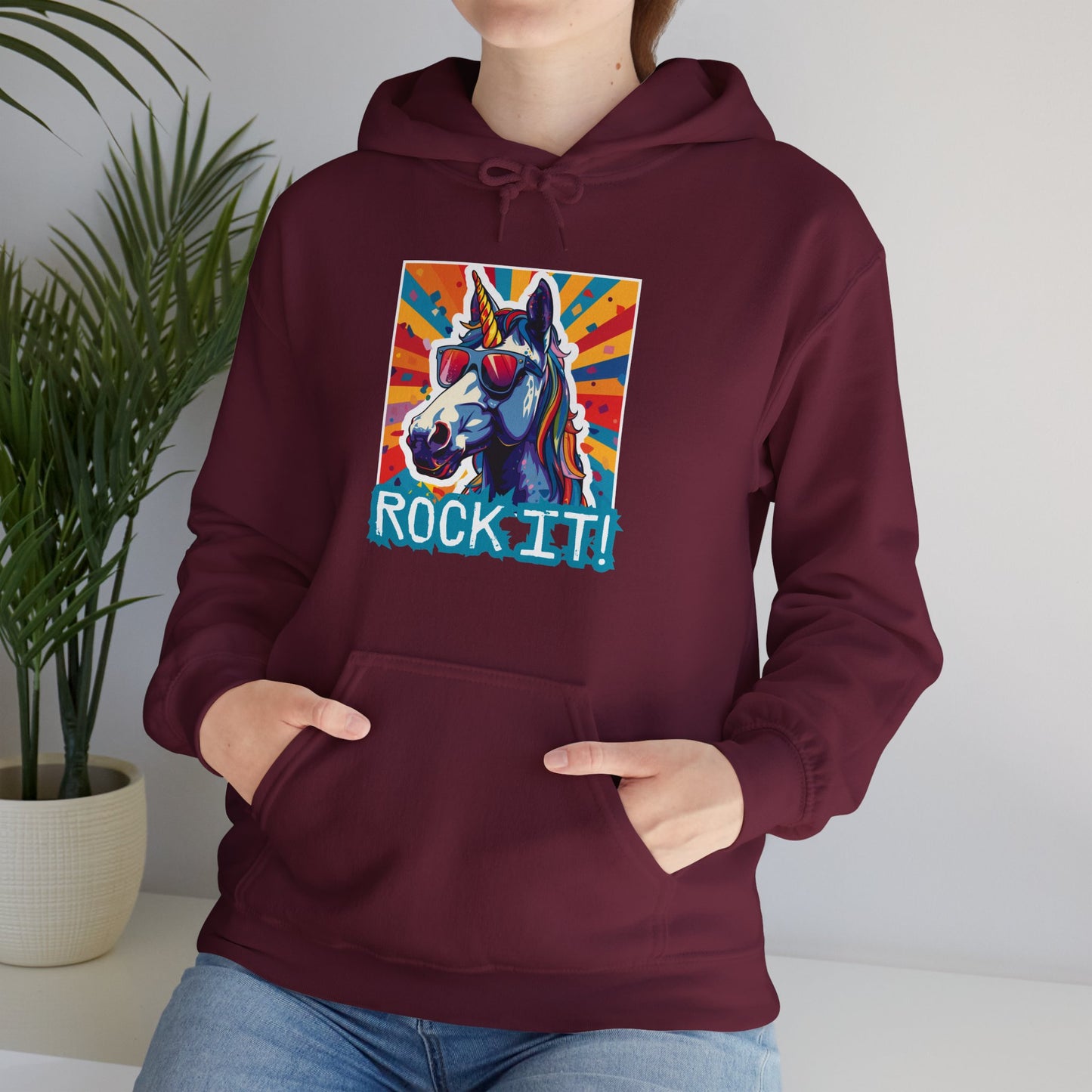 "Rock It!" Unicorn | Unisex Hoodie