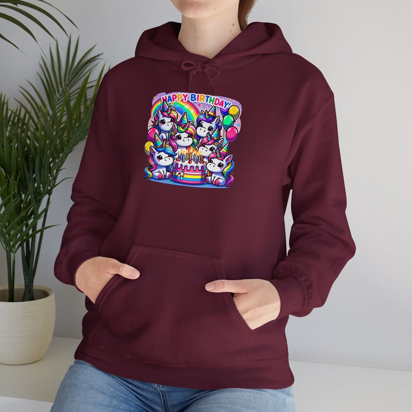"Unicorn Birthday Party" | Sweat à capuche Unisexe
