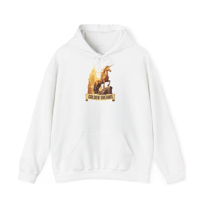 "Golden Dreams" Unicorn | Felpa con cappuccio Unisex