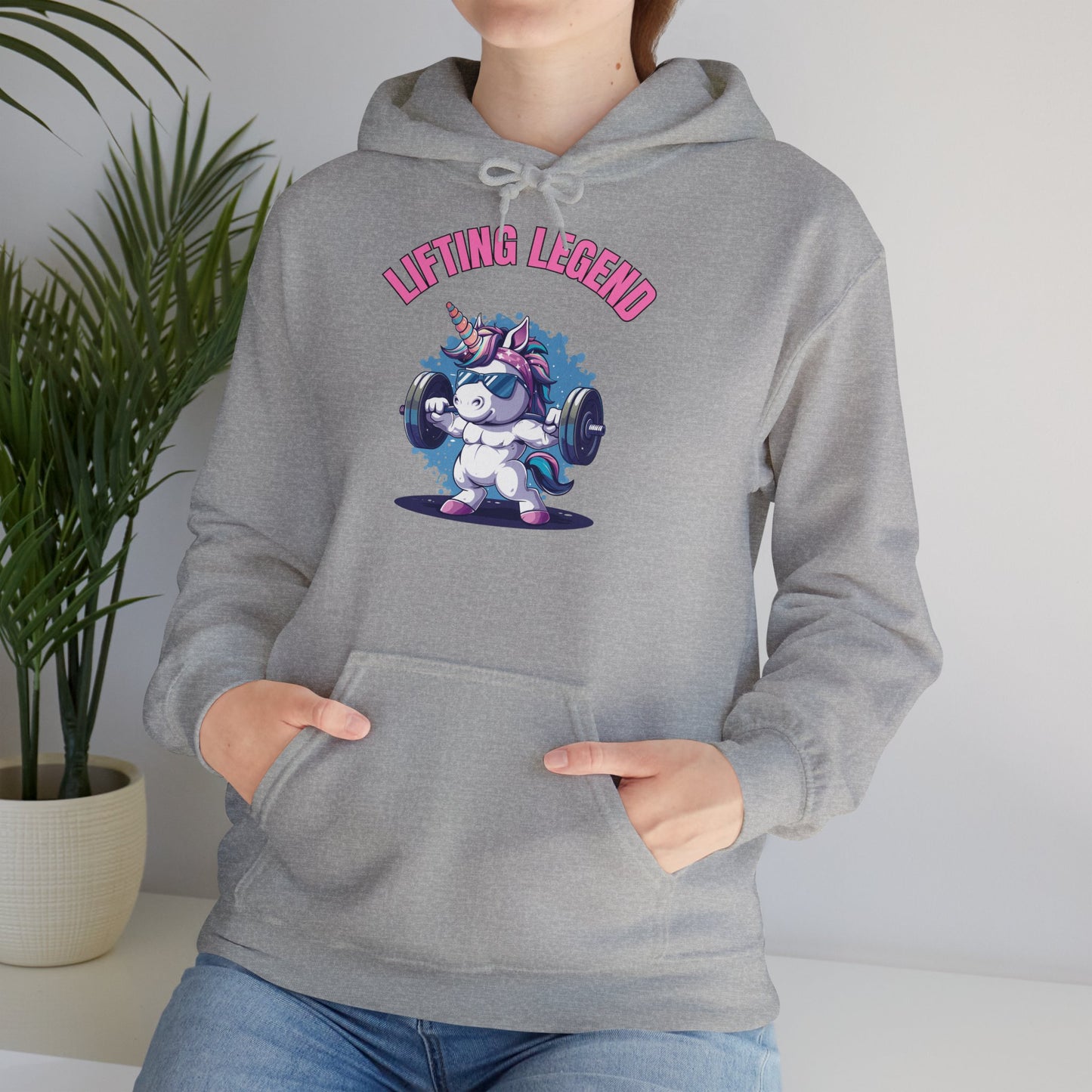 "Lifting Legend Unicorn" | Felpa con cappuccio Unisex