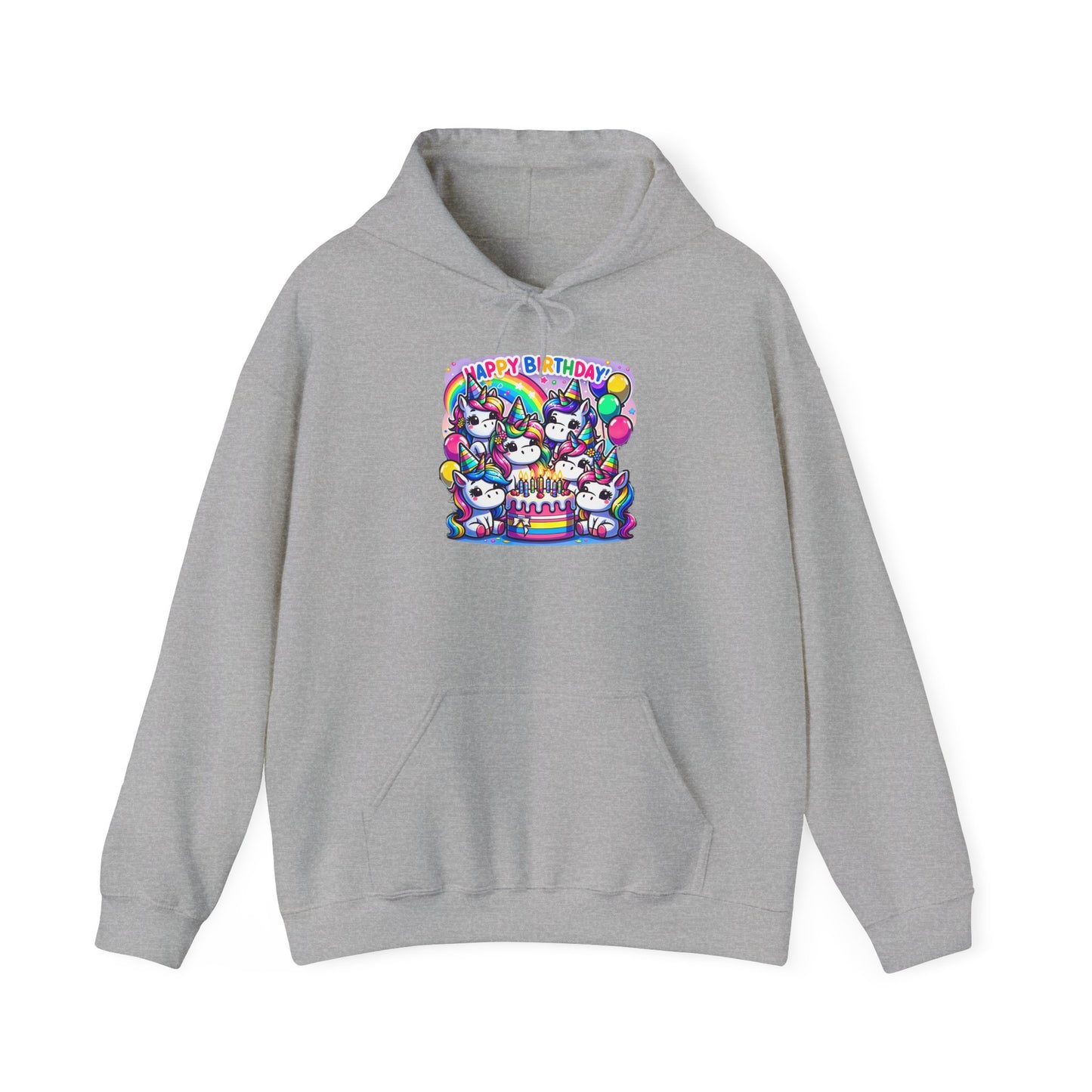 "Unicorn Birthday Party" | Sweat à capuche Unisexe
