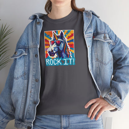"Rock It!" Unicorn | Maglietta Unisex