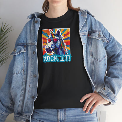 "Rock It!" Unicorn | Maglietta Unisex