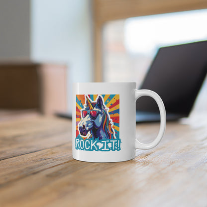 "Rock It!" Unicorn | Coffee Mug