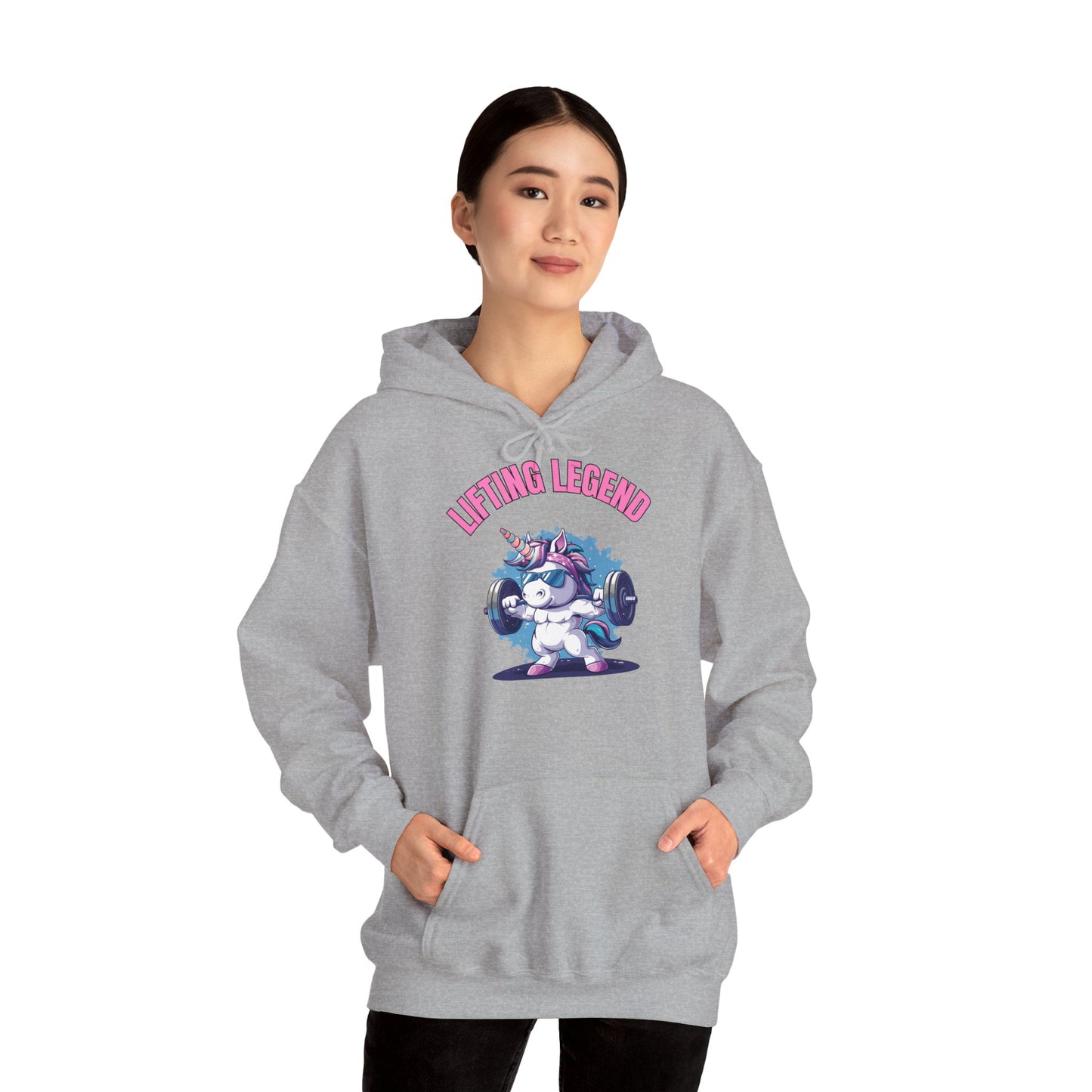 "Lifting Legend Unicorn" | Felpa con cappuccio Unisex