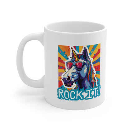 "Rock It!" Unicorn | Coffee Mug