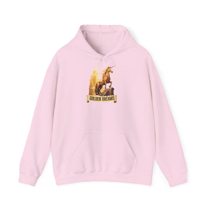 "Golden Dreams" Unicorn | Felpa con cappuccio Unisex