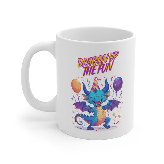 "Birthday Bash Dragon" | Coffee Mug