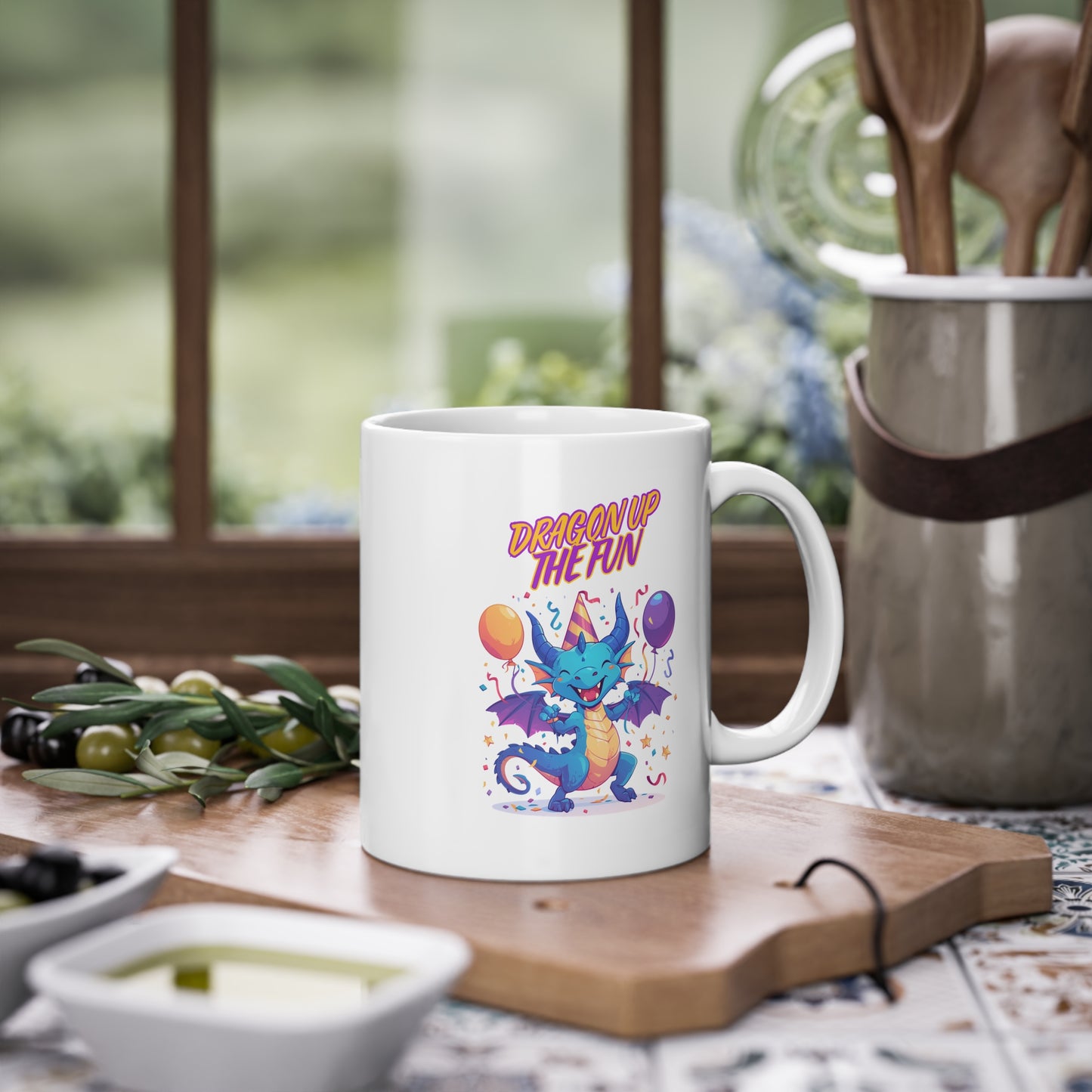 🇪🇺 "Birthday Bash Dragon" | Coffee Cup