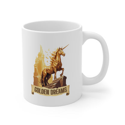 "Golden Dreams" Unicorn | Coffee Mug