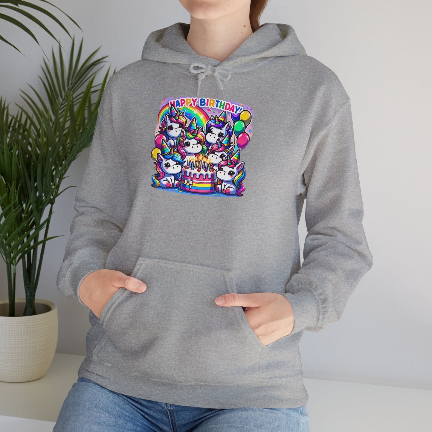 "Unicorn Birthday Party" | Sweat à capuche Unisexe
