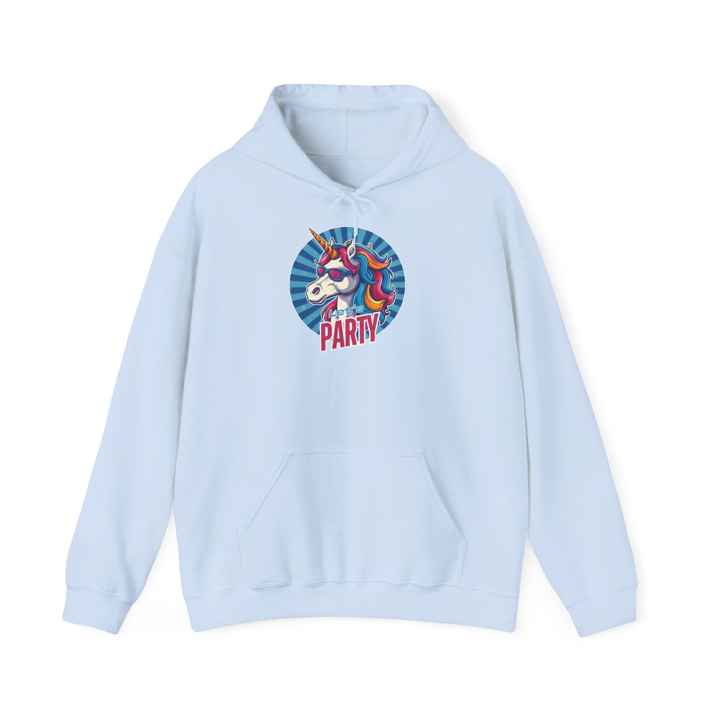 "Let's Party" Unicorn | Felpa con cappuccio Unisex