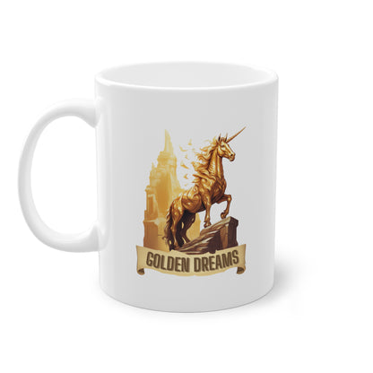 🇪🇺 "Golden Dreams" Unicorn | Coffee Cup