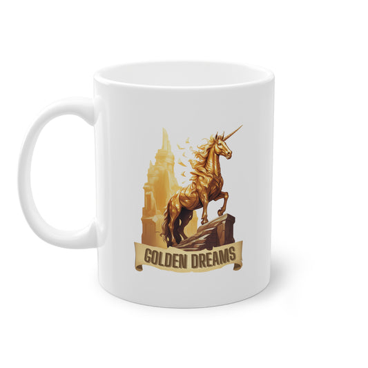 🇪🇺 "Golden Dreams" Unicorn | Coffee Cup