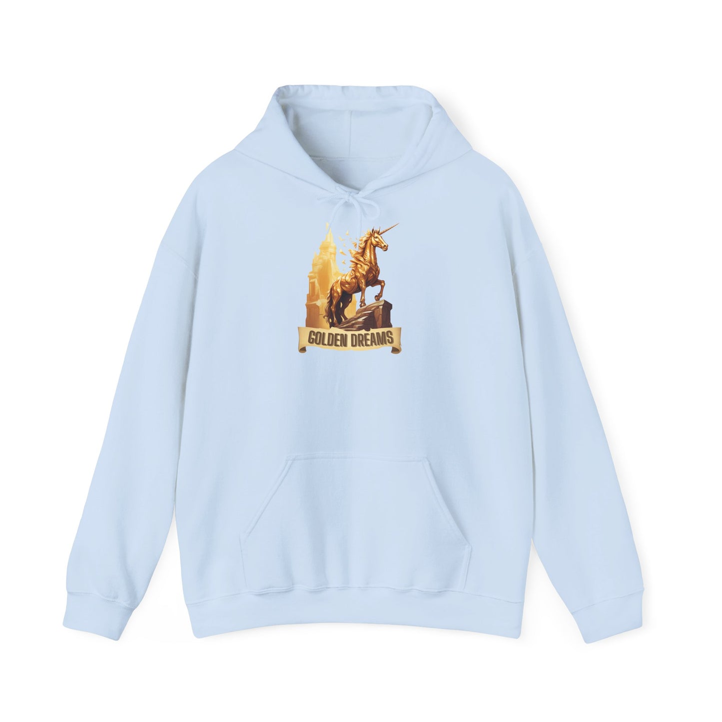 "Golden Dreams" Unicorn | Felpa con cappuccio Unisex