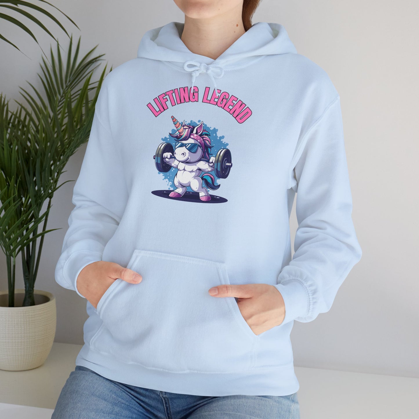 "Lifting Legend Unicorn" | Felpa con cappuccio Unisex