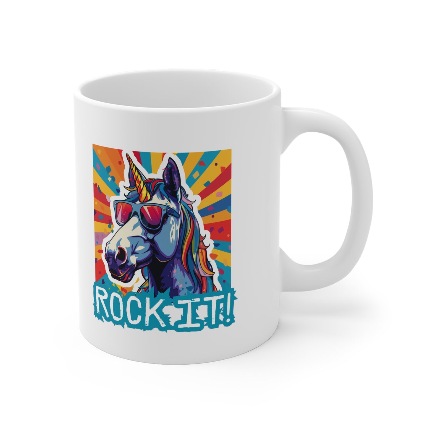 "Rock It!" Unicorn | Coffee Mug