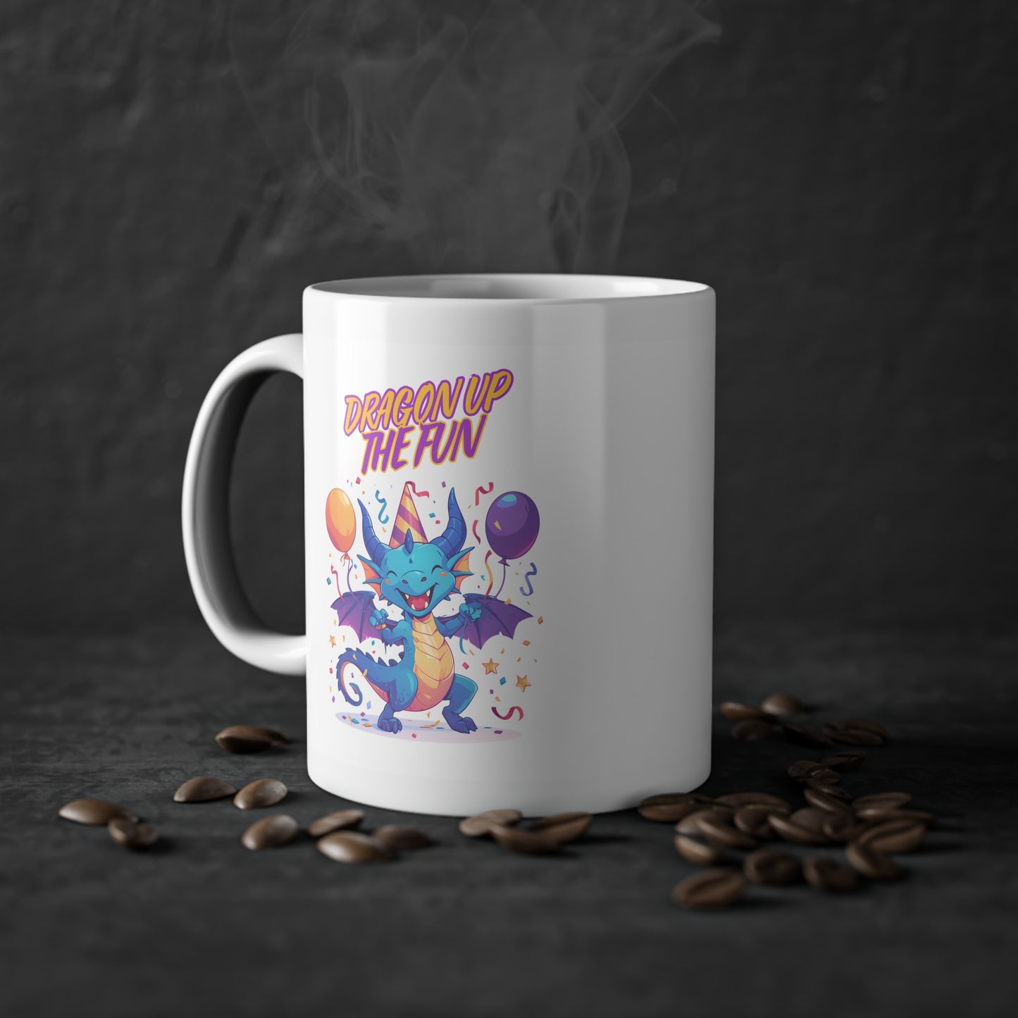 🇪🇺 "Birthday Bash Dragon" | Coffee Cup