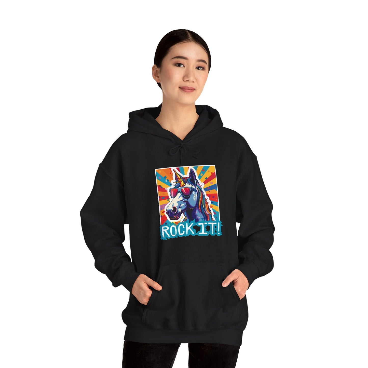 "Rock It!" Unicorn | Unisex Hoodie